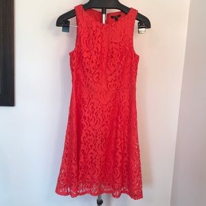 Peach lace dress